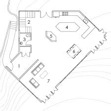 First Floor Plan 1 Entry 2 Stairs 3