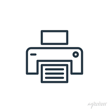 Printer Icon Vector From Working In The