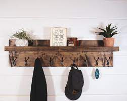 Coat Rack Entryway Organizer Shelf