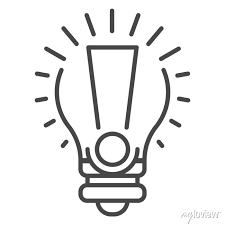 Bulb New Idea Icon Outline Bulb New
