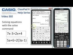 Classpad Help 202 Solving Equations