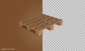 Perspective View Wooden Pallet Isolated