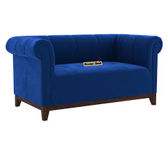 Buy Arbor 2 Seater Sofa Velvet Indigo