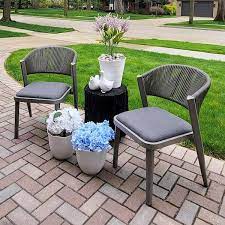 Purple Leaf Outdoor Patio Dining Chairs