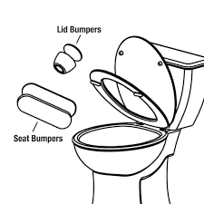 Danco 4 Piece Toilet Seat Bumper Kit 2