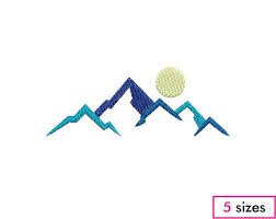 Mini Mountains Machine Embroidery