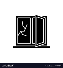 Window Repair Black Glyph Icon Royalty