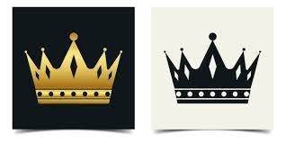 Luxury Royal King Crown Icon Silhouette
