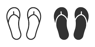 Flip Flop Icon Vector Ilration