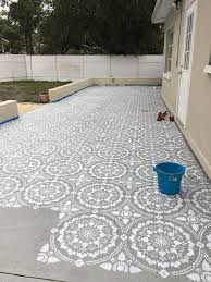 Stenciled Patio Makeover Tutorial