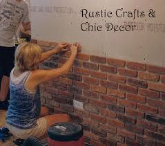 How To Install A Brick Wall Inside The