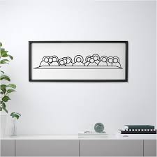 Last Supper Minimalist Poster Wall Art