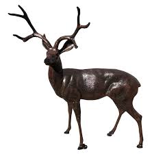 Large Deer Buck Aluminum Garden Statues