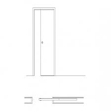 Single Sliding Door Drawings Free Cads