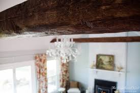 how to install faux beams get the high