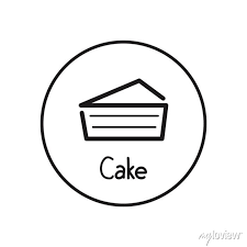 Cake Icon Vector Bakery Logo