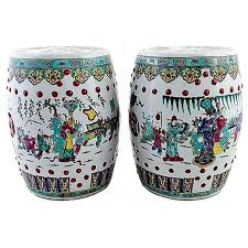 Antique Chinese Ceramic Garden Stools