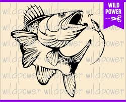 Walleye Fish Svg Walleye Fish Cut Files