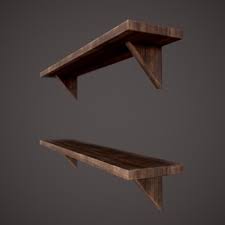 Medieval Wall Shelf 3d Model By Get