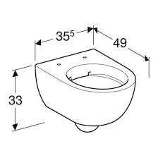 Geberit Selnova Wall Hung Pan 500 377