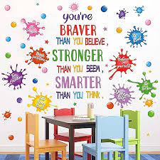 Colorful Inspirational Quotes Wall