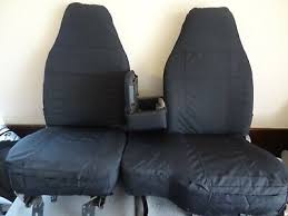 Bench Seat Covers In Black Twill