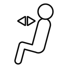 Car Seat Move Icon Outline Vector Auto