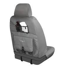 Car Seat Covers Canvas Grey