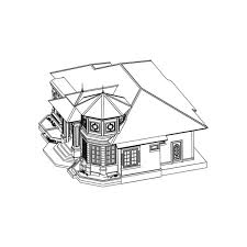 House Entrance Sketch Icon Vector