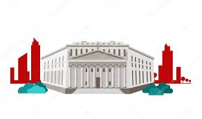 Supreme Court Concept Icon Flat Design