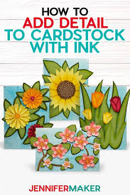 How To Ink Cardstock Edges For 3d Paper