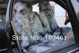 2pcs Sheepskin Car Seat Covers