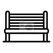 City Bench Icon Outline City Bench