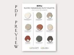 Rustic Farmhouse Paint Palette Graphic