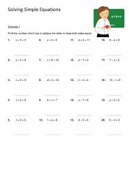 Equations Solving Equations Worksheets