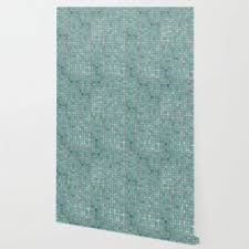 Faux Glass Mosaic Tile Wallpaper
