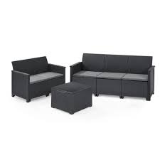 Keter Lounge Set Emma 1x 3 Sitzer Sofa