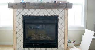 Fireplace Makeover Grout Paint The