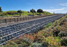 Retaining Wall Protects Access To