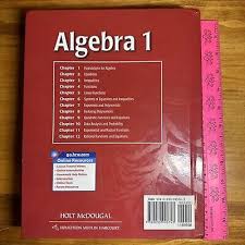 Holt Mcdougal Algebra 1 Textbook 2016
