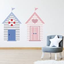 Beach Huts Seaside Wall Sticker