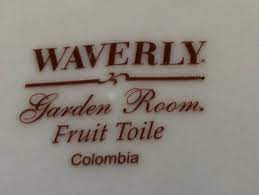 Waverly Garden Room Fruit Toile Dinner