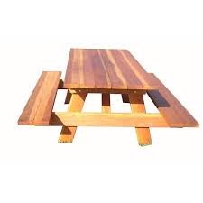 Redwood Picnic Table