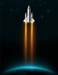 100 000 Rocket In Space Vector Images
