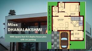 1000 Sqft Duplex House Plan