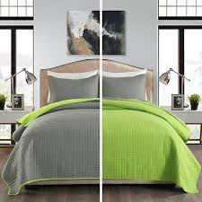 Jml Gray Limegreen Reversible King