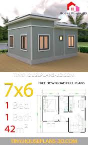 House Plans 7x6 With One Bedroom Flat