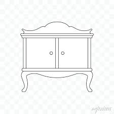 Antique Cabinet Old Furniture Icon
