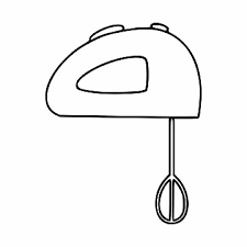 Doodlestyle Electric Mixer Icon For