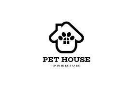 Dog Cat Pet House Home Icon Logo Design